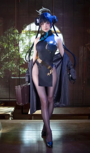 水淼Aqua《碧蓝档案 妃咲》主题写真：89张全套美图
