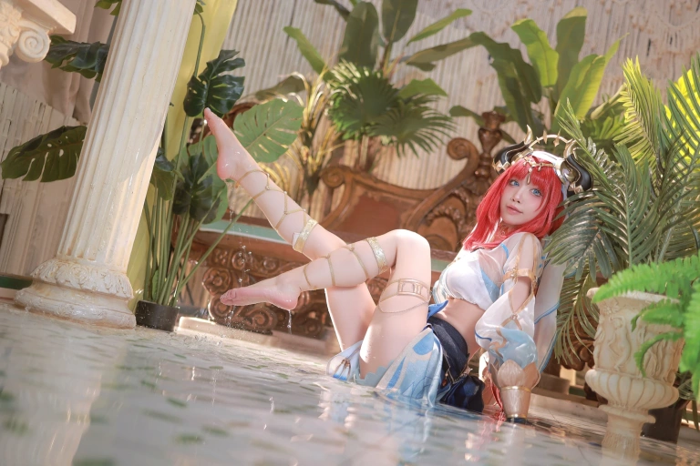 水淼Aqua《原神 ニィロウ 妮露》主题写真：97张全套美图