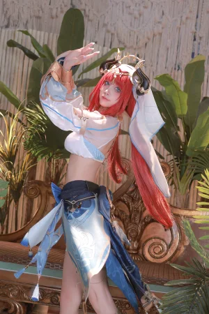 水淼Aqua《原神 ニィロウ 妮露》主题写真：97张全套美图