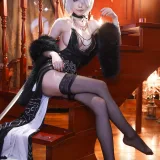 水淼Aqua《ヨルハ二号B型 同人ドレスVer》主题写真：95张全套美图