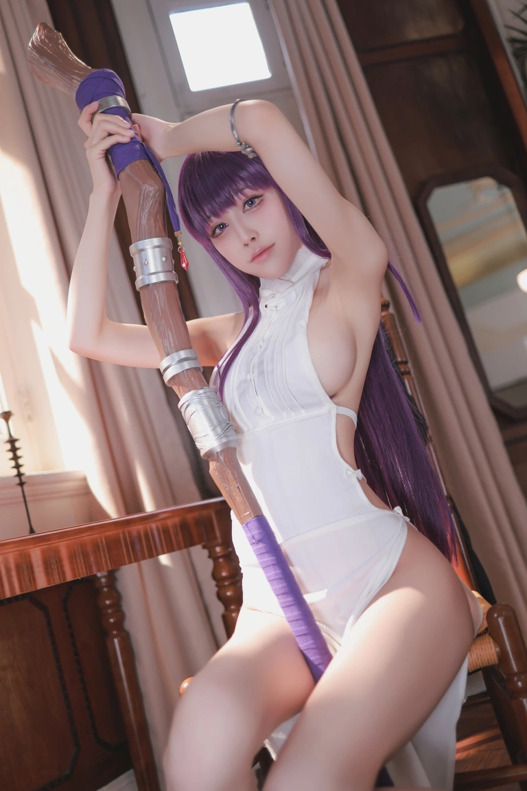 水淼Aqua《葬送のフリーレン フェルン コスプレ》主题写真：129张全套美图