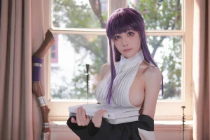 水淼Aqua《葬送のフリーレン フェルン コスプレ》主题写真：129张全套美图
