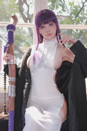 水淼Aqua《葬送のフリーレン フェルン コスプレ》主题写真：129张全套美图