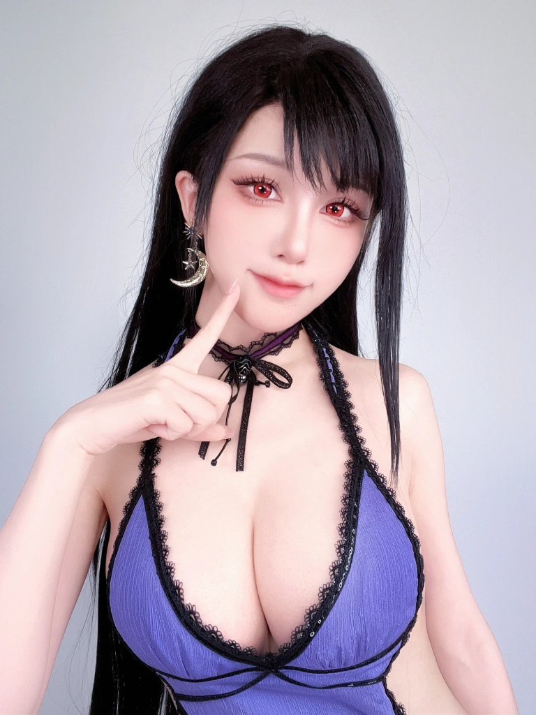 水淼Aqua《Fantia 2024年05月 蒂法礼服》主题写真：28张全套美图