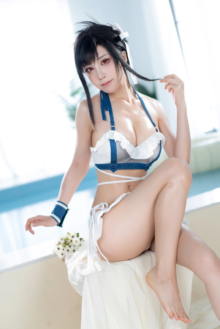 水淼Aqua《ファイナルファンタジーVII ティファ・ロックハート》主题写真：81张全套美图