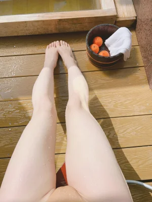 水淼Aqua《お風呂とみかん 🍊》主题写真：20张全套美图