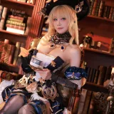 水淼Aqua《原神 娜维娅》主题写真：57张全套美图