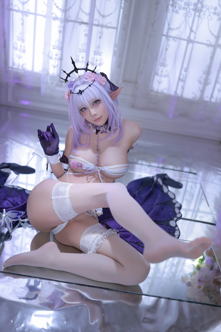 水淼Aqua《遐蝶》主题写真：69张全套美图