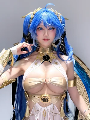 水淼Aqua《Patreon 鸣潮 尤诺自拍》主题写真：45张全套美图