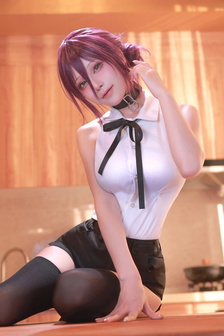 水淼Aqua《Patreon 链锯人 蕾塞Reze》主题写真：60张全套美图