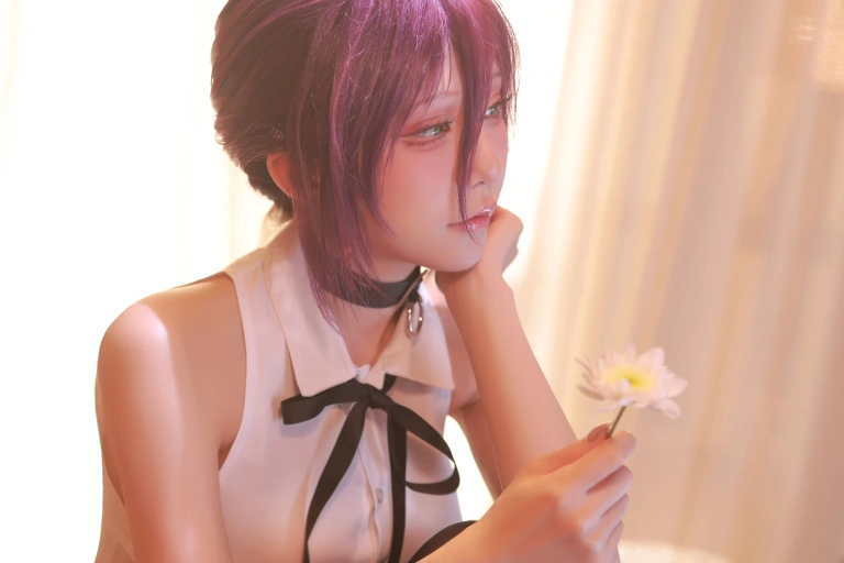 水淼Aqua《Patreon 链锯人 蕾塞Reze》主题写真：60张全套美图