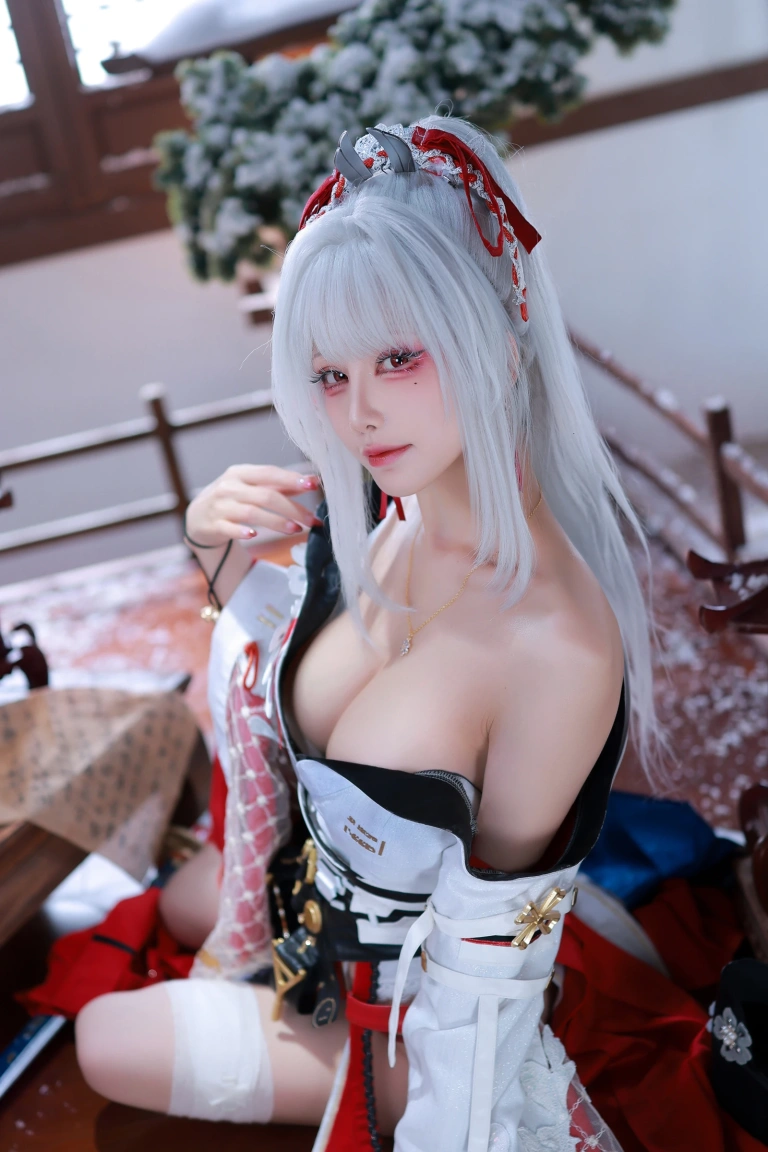 水淼Aqua《鸣潮 绯雪》主题写真：51张全套美图