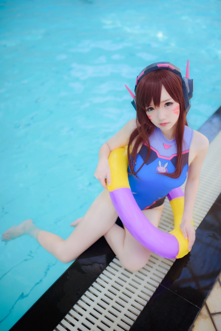 雪晴Astra《写真Vol.6 Overwatch-D.Va水着》主题写真：31张全套美图