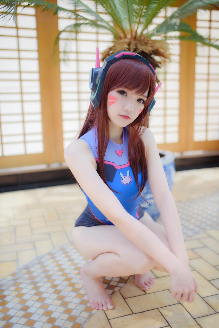 雪晴Astra《写真Vol.6 Overwatch-D.Va水着》主题写真：31张全套美图