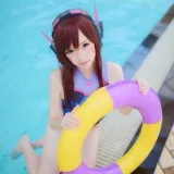 雪晴Astra《写真Vol.6 Overwatch-D.Va水着》主题写真：31张全套美图