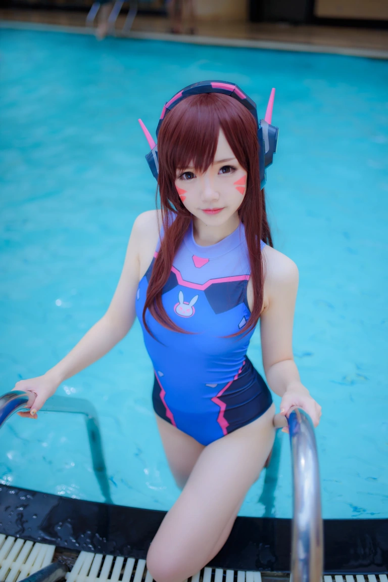 雪晴Astra《写真Vol.6 Overwatch-D.Va水着》主题写真：31张全套美图