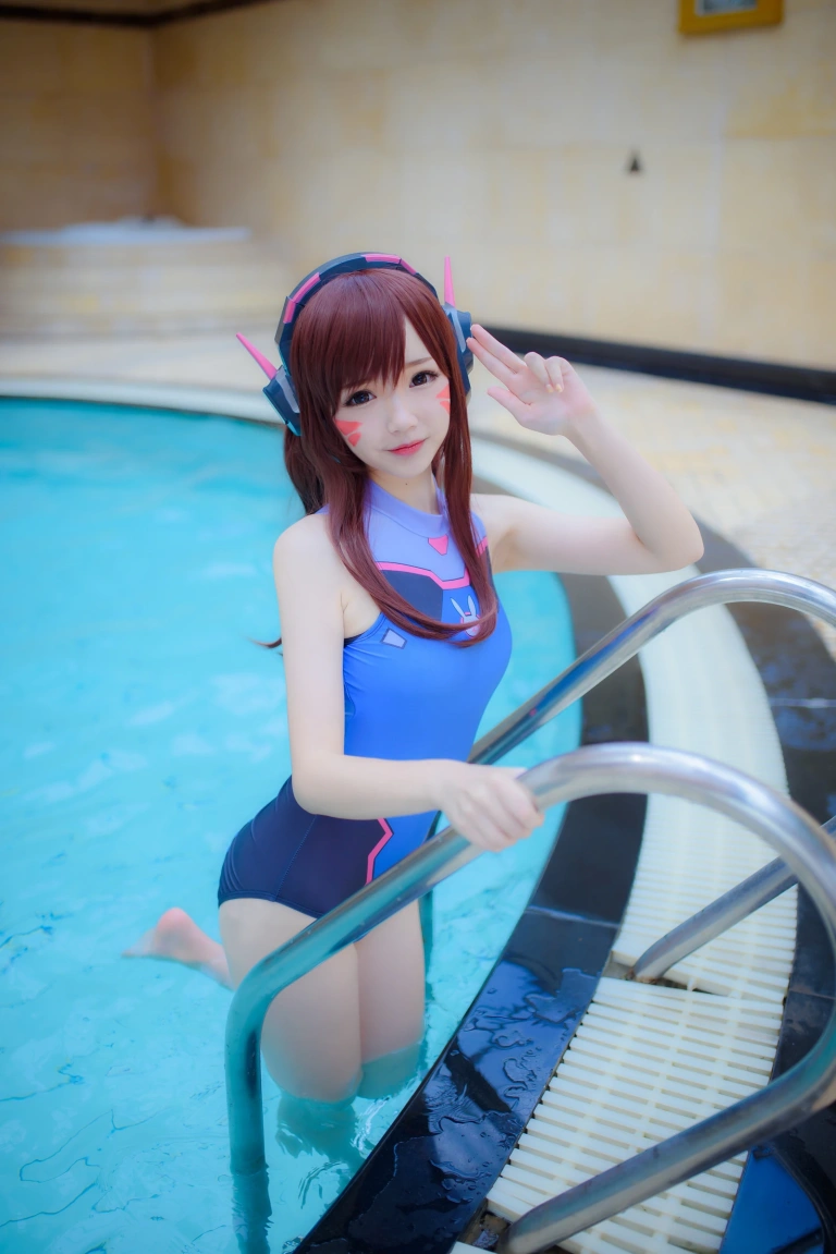 雪晴Astra《写真Vol.6 Overwatch-D.Va水着》主题写真：31张全套美图