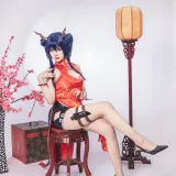 雪晴Astra《写真Vol.14 明日方舟 陈 旗袍》主题写真：18张全套美图