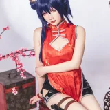 雪晴Astra《写真Vol.14 明日方舟 陈 旗袍》主题写真：18张全套美图