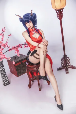 雪晴Astra《写真Vol.14 明日方舟 陈 旗袍》主题写真：18张全套美图