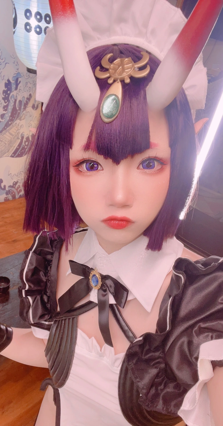 雪晴Astra《酒吞童子女仆》主题写真：62张全套美图，含13个视频
