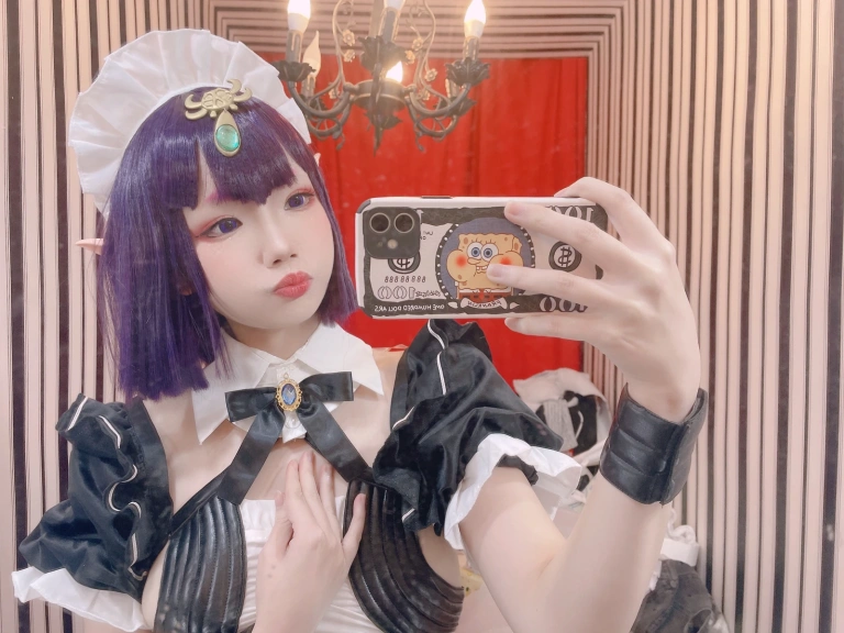 雪晴Astra《酒吞童子女仆》主题写真：62张全套美图，含13个视频