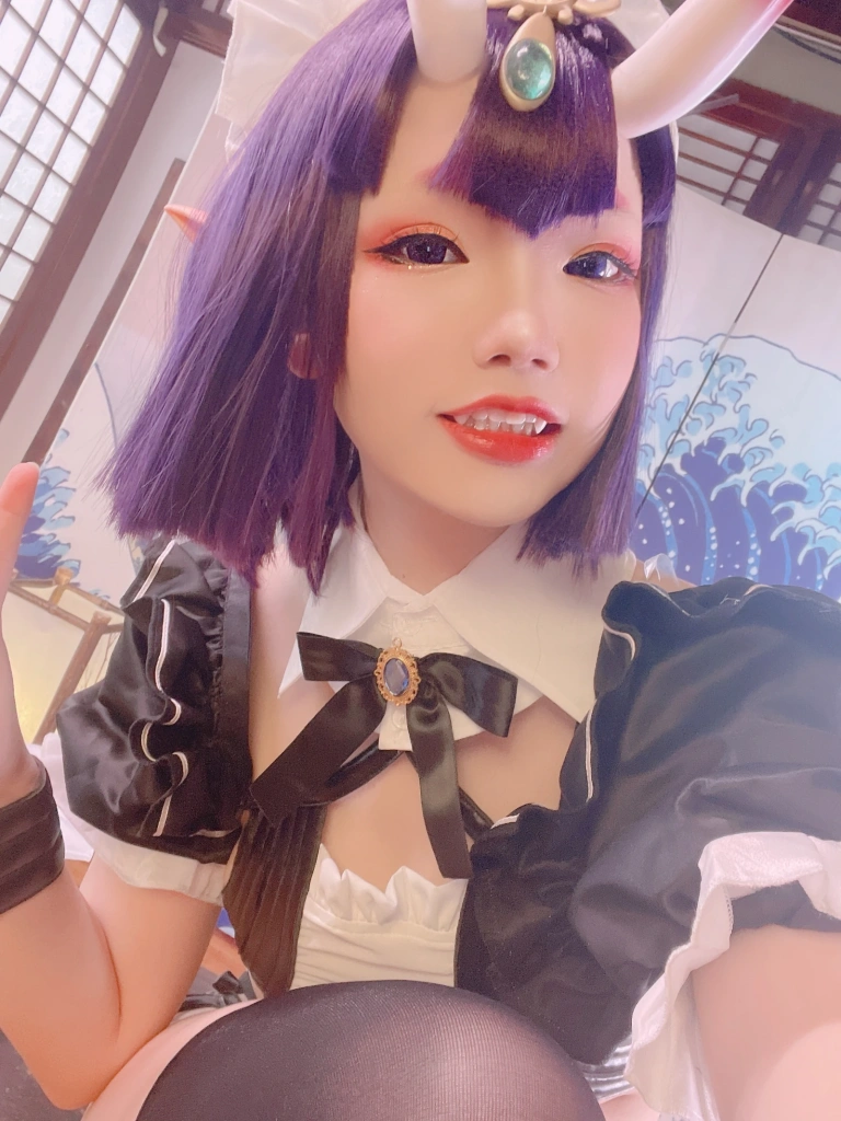 雪晴Astra《酒吞童子女仆》主题写真：62张全套美图，含13个视频