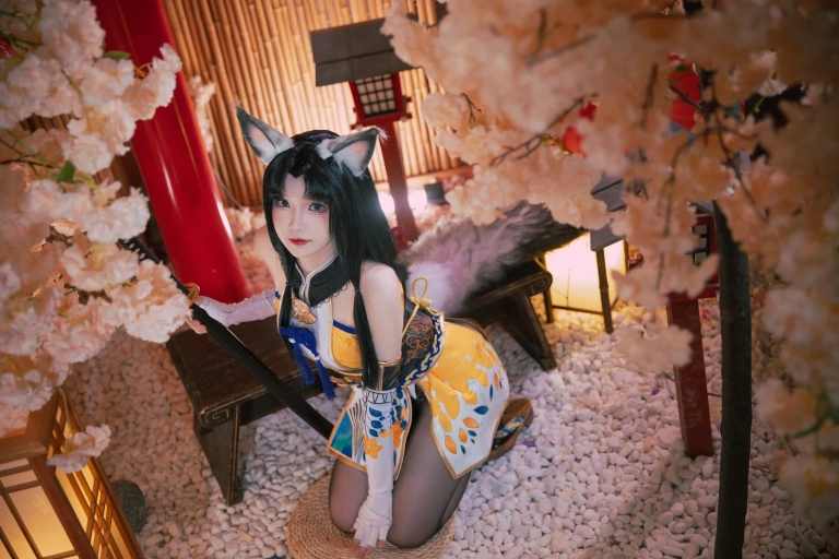 雪晴Astra《永劫无间 黑胡桃》主题写真：12张全套美图