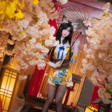 雪晴Astra《永劫无间 黑胡桃》主题写真：12张全套美图