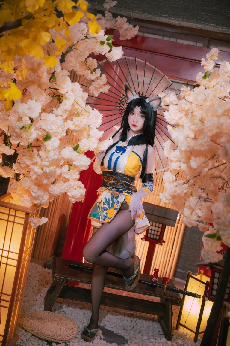 雪晴Astra《永劫无间 黑胡桃》主题写真：12张全套美图