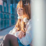 雪晴Astra《JK夕阳》主题写真：25张全套美图