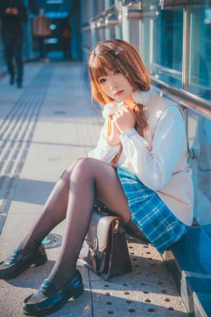 雪晴Astra《JK夕阳》主题写真：25张全套美图