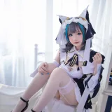 雪晴Astra《Azure Lane 柴郡》主题写真：18张全套美图