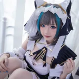 雪晴Astra《Azure Lane 柴郡》主题写真：18张全套美图
