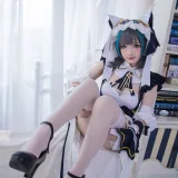 雪晴Astra《Azure Lane 柴郡》主题写真：18张全套美图