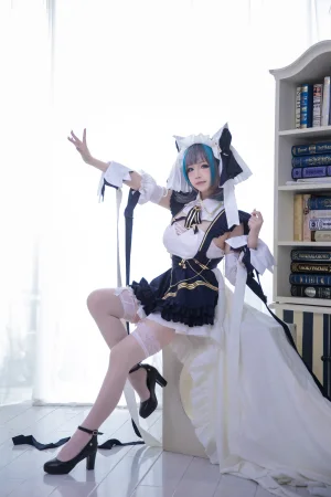 雪晴Astra《Azure Lane 柴郡》主题写真：18张全套美图