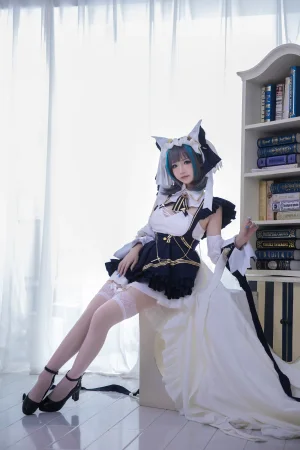 雪晴Astra《Azure Lane 柴郡》主题写真：18张全套美图