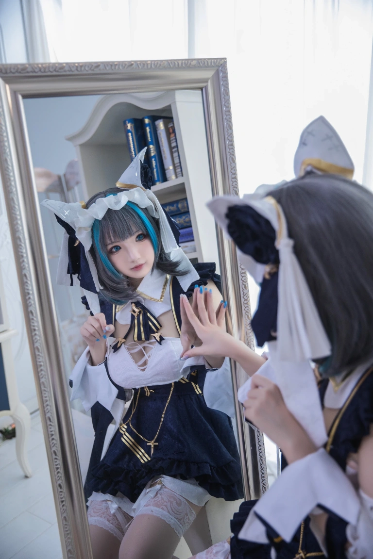 雪晴Astra《Azure Lane 柴郡》主题写真：18张全套美图