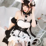 雪晴Astra《能代女仆》主题写真：60张全套美图