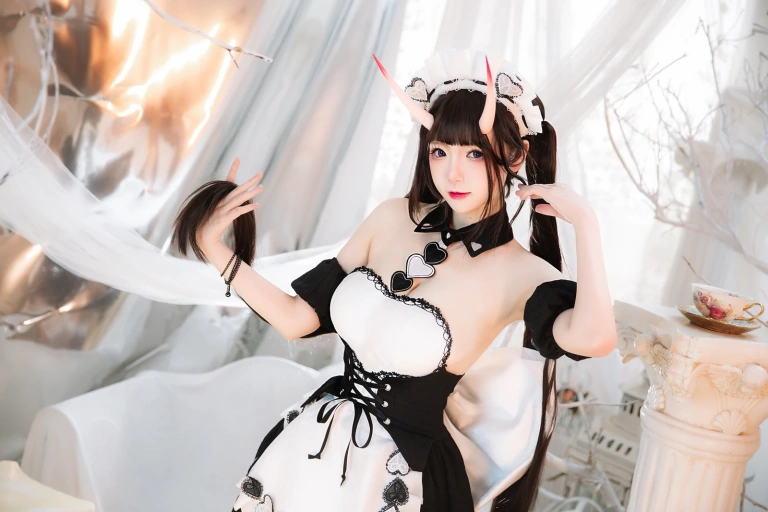 雪晴Astra《能代女仆》主题写真：60张全套美图