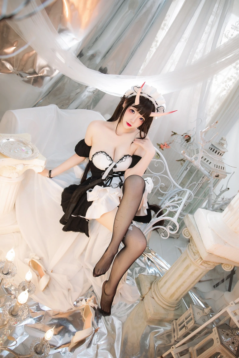 雪晴Astra《能代女仆》主题写真：60张全套美图