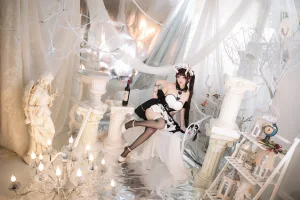 雪晴Astra《能代女仆》主题写真：60张全套美图