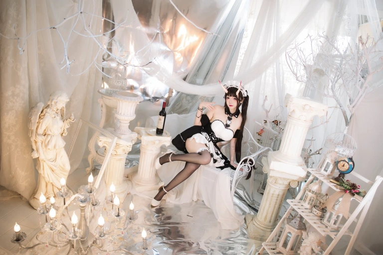 雪晴Astra《能代女仆》主题写真：60张全套美图