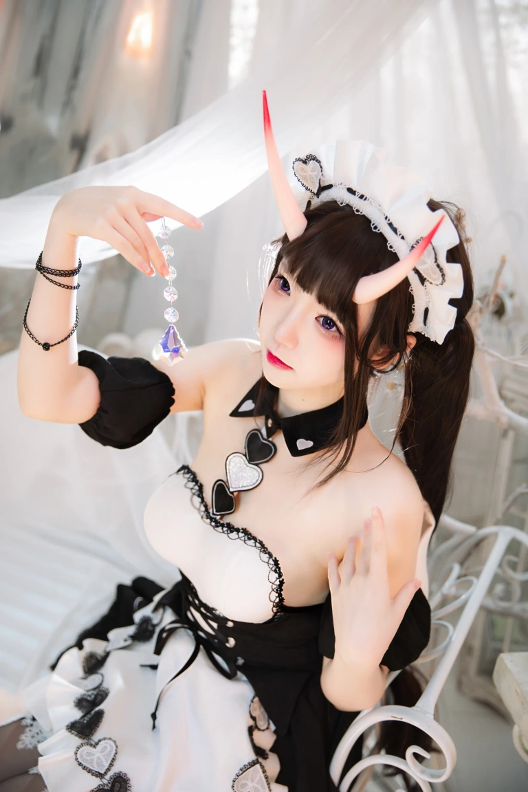 雪晴Astra《能代女仆》主题写真：60张全套美图