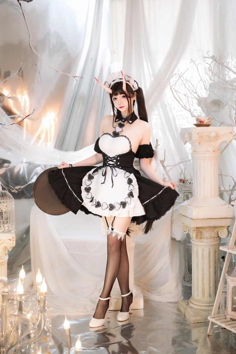 雪晴Astra《能代女仆》主题写真：60张全套美图