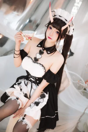 雪晴Astra《能代女仆》主题写真：60张全套美图