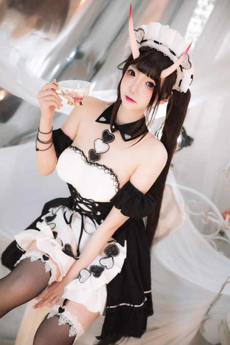 雪晴Astra《能代女仆》主题写真：60张全套美图