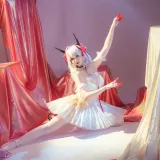 雪晴Astra《明日方舟 W芭蕾》主题写真：80张全套美图
