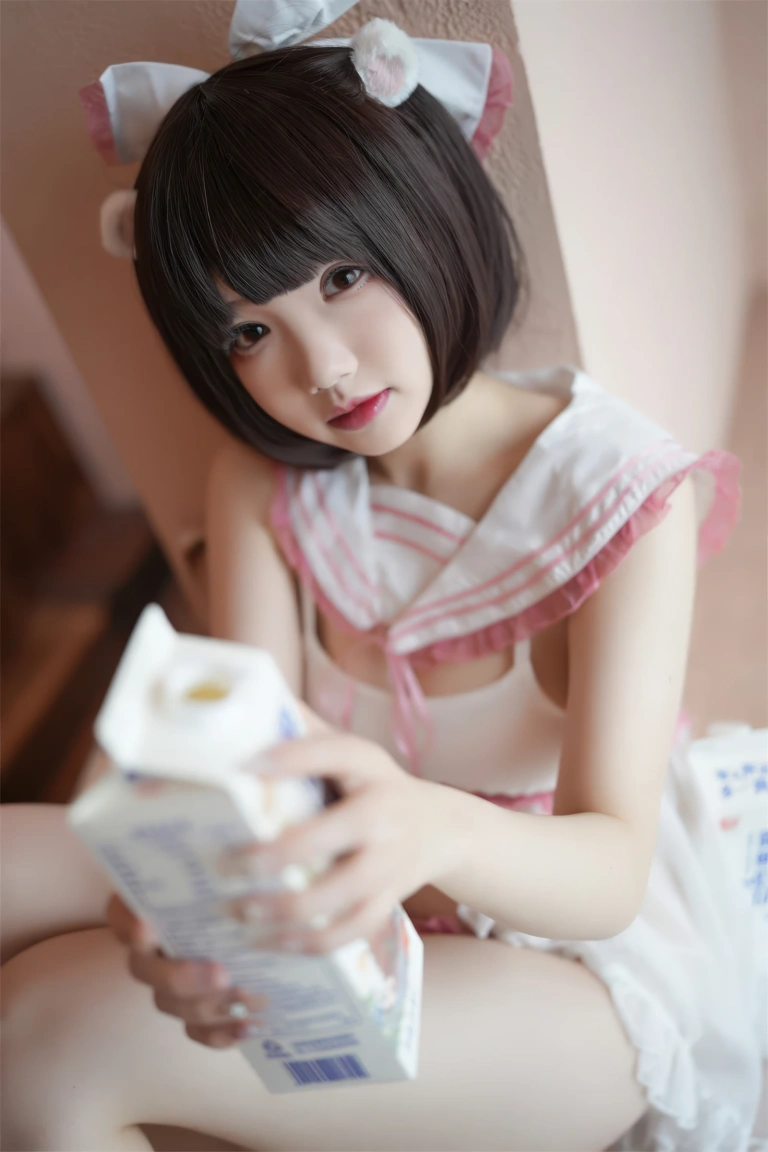 雪晴Astra《浴缸牛奶》主题写真：62张全套美图