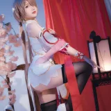 雪晴Astra《崩坏3 丽塔·浣溪沙旗袍》主题写真：56张全套美图